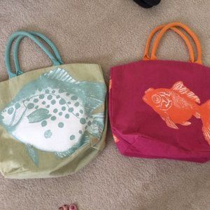 2 Two's Company Jute Totes